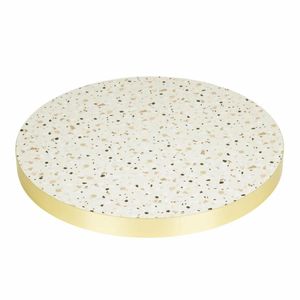 Bolero Terrazzo Style Round Table Top 600mm - FU518 - 1