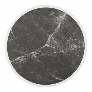 Bolero Fibre Glass Round Table Top Dark Granite Effect 580mm - DL487 - 3