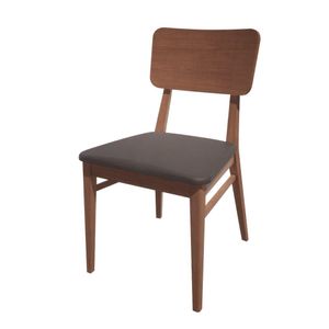 Bolero Bespoke Brenda Side Chair in Anthracite/Walnut - HT947 - 1