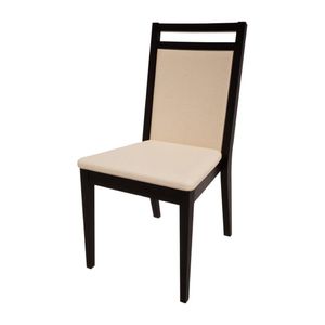 Bolero Bespoke Bia B Stacking Chair in Cream/Charcoal - HS429 - 1
