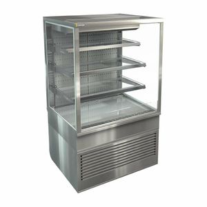 Cossiga Tower TTG Open Front Tall Refrigerated Freestanding Multideck w/Stainless Hinged Rear Door 900mm - HT562 - 1