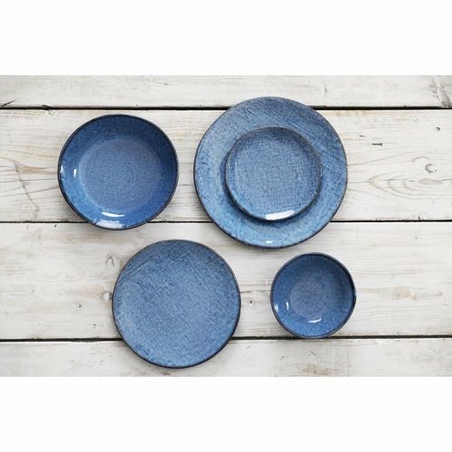 Olympia Denim Blue Coupe Plates 230mm (Pack of 6) - FU221 - 8