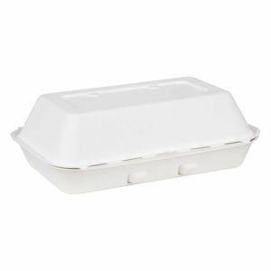 Fiesta Compostable Bagasse Food Containers 9x6 (Pack of 200) - HW020 - 1