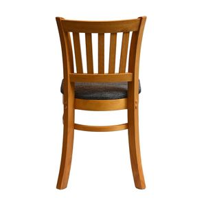 Manhattan Dining Chair in Soft Oak with Shetland Smoke Seat (Pack of 2) - HX811 - 3