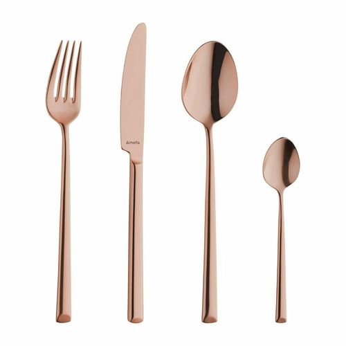 Amefa Metropole Copper Medium Teaspoons (Pack of 12) - HY041 - 2
