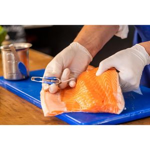 Deglon Straight Fish Bone Tweezer Bevelled Ends 12cm - HY086 - 3
