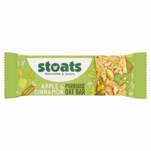 Stoats Apple & Cinnamon Oat Bars 42g (Pack of 24) - HS858 - 1