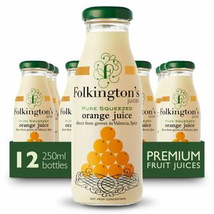 Folkington's Juices Orange Glass Bottle 250ml (Pack of 12) - FU461 - 3