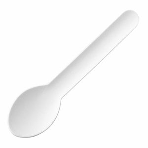 Fiesta Compostable Paper Teaspoons 132mm (Pack of 100) - HT486 - 3