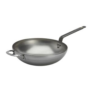 De Buyer Mineral B Rounded Wok with Handle 32cm - HZ614 - 1
