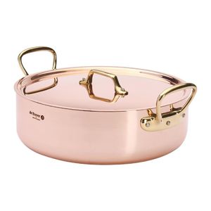 De Buyer Inocuivre Saute Pan with Lid Brass 28cm - HZ626 - 3