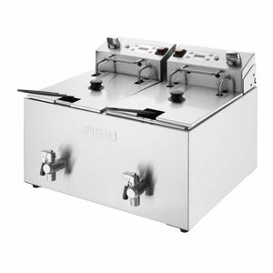 Buffalo Double Electric Fryer with Timer 2x8Ltr - CU621 - 3