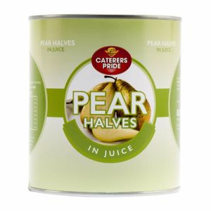 Caterers Pride Pear Halves in Juice 820g (Pack of 6) - HW348 - 1