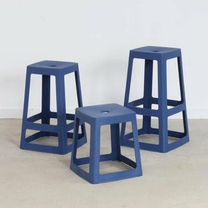 Origin Base Stool Violet Blue 400x400x440mm (2 Pack) - HX774 - 3