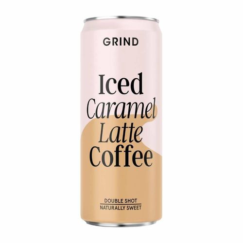 Grind Iced Caramel Latte Coffee Cans 250ml (8 Pack) - KA273 - 1