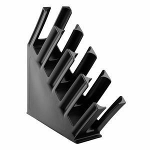Olympia Kristallon Cup Holder 4-Slots Polypropylene Black - HC437 - 1