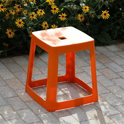 Origin Base Stool Signal Orange 400x400x440mm (Pack of 2) - HX772 - 4