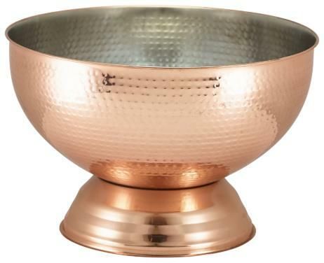 Hammered Copper Champagne Bowl 36cm - 1