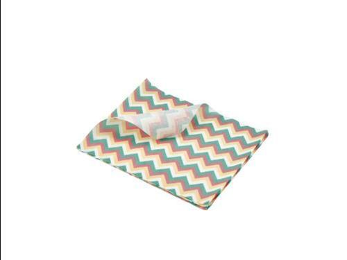 Greaseproof Paper Multicoloured Chevron Print 25 x 20cm - 1