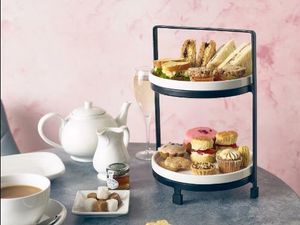 GenWare Two Tier Presentation Plate Stand 20.5cm - 3