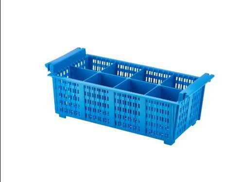 8 Compart Cutlery Basket (Blue) 430 X 210 X 155mm - 1