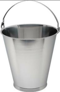S/St.Swedish Skirted Bucket 12L Graduated - 1