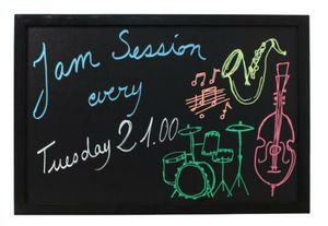 Wall Chalk Board 40 x 60cm Black - 1