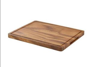 Genware Acacia Wood Serving Board GN 1/2 - 1