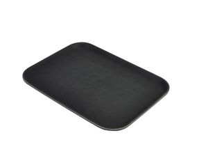 Gengrip 15" x 20" Rect. Non-Slip Tray Black - 1