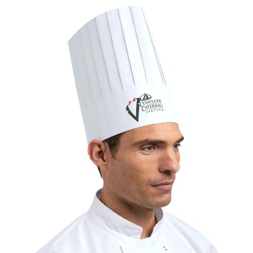 Custom Branded Tall Paper Chefs Hat (30cm) - 2