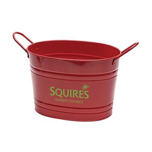 Custom Branded Galvanised Oval Metal Bucket (6.2 Litre) - 3