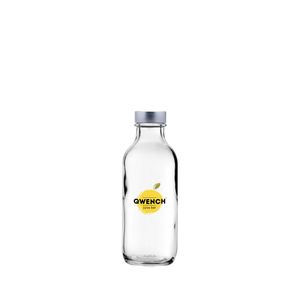 Custom Branded Glass Small Water/Juice Bottle - Half Pint (350ml/12.25oz) - 1