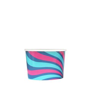 Custom Branded 12oz Single Wall Matt EC Recyclable Ice Cream - 1
