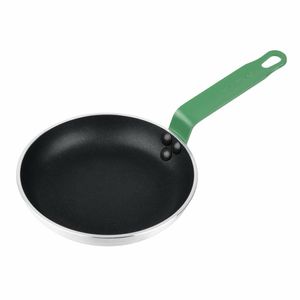 Hygiplas Aluminium Non-stick Teflon Platinum Plus Frying Pan Green Handle 20cm - HT961 - 1