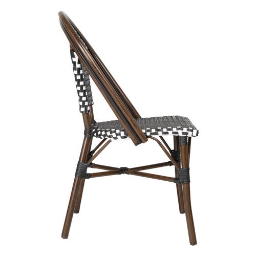 Bolero Parisian Style PE Rattan Chair Black Dot Mix (2 Pack) - HW598 - 2