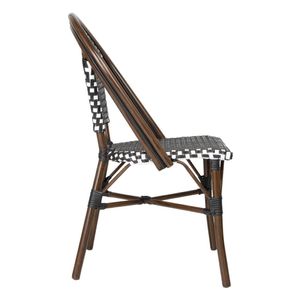 Bolero Parisian Style PE Rattan Chair Black Dot Mix (2 Pack) - HW598 - 3