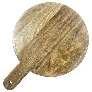 Olympia Round Handled Display Stand Mango Wood with Metal Legs 400x300x80mm - HY754 - 1