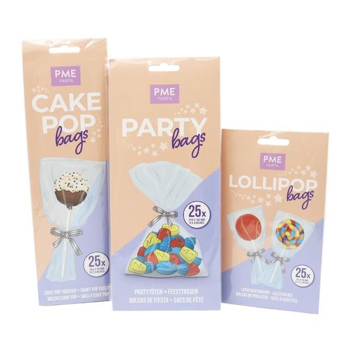 PME Party Bags with Silver Ties (25 Pack) - HZ053 - 3