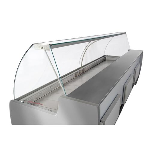 Zoin Barkly Serve Over Counter White with Red Trim 2500mm - HZ876-250 - 3