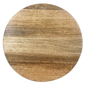 Olympia Round Display Stand Mango Wood with Metal Legs 300x80mm - HY752 - 3