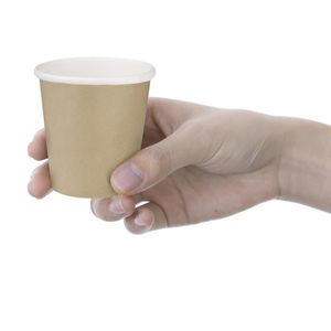 Fiesta Recyclable Hot Cups Single Wall Kraft 6oz (50 Pack) - HT465 - 3