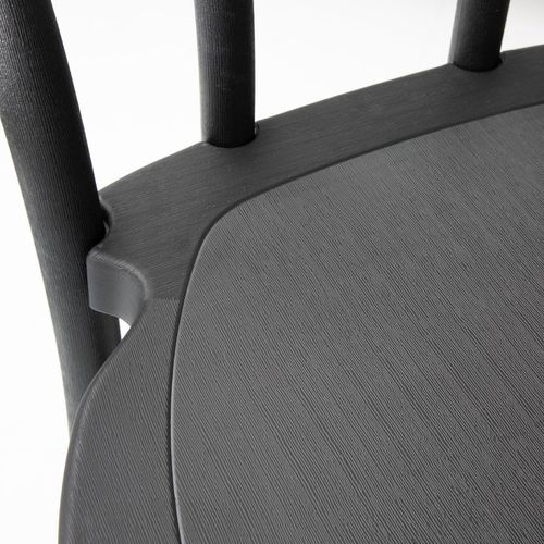 Bolero Soho Bentwood Style Resin Chairs Black (4 Pack) - HW286 - 4