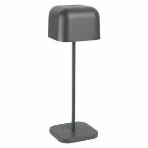 Olympia Lucca Table Lamp Squared Dome Grey 300mm - HZ215 - 1