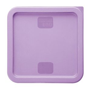 Hygiplas Square Food Storage Container Lid Purple Large - HY427 - 3
