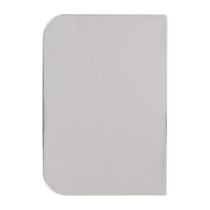 PME Side Scraper Stainless Steel Plain 126x88mm - HZ039 - 1