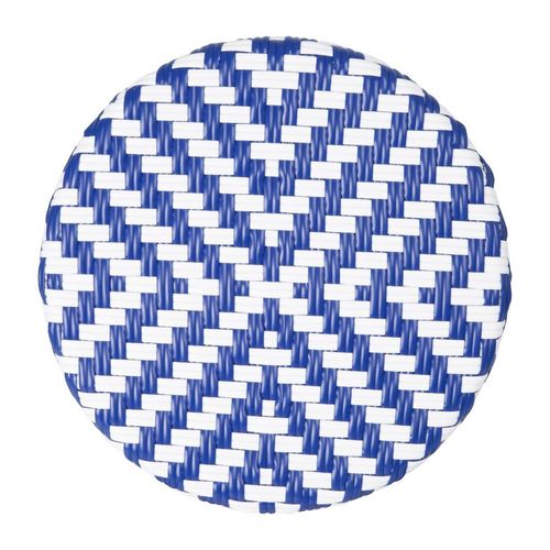 Bolero Parisian Style PE Rattan Bar Stools Blue (2 Pack) - HZ145 - 4