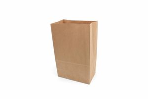 Large Kraft Grab Bag (Case of 125) - 1