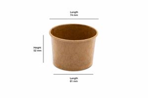 4oz Kraft Paper Container (Case of 1000) - 3