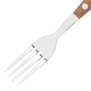 Olympia Steak Forks with PP Wood Effect Handles (12 Pack) - HZ971 - 3