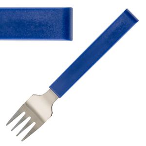 Amefa Select Straight Dessert Forks Blue (12 Pack) - JD240 - 1